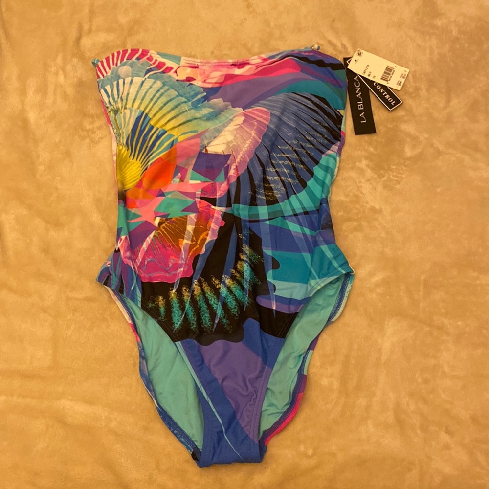 La Blanca one piece swimsuit Size 10 NWT